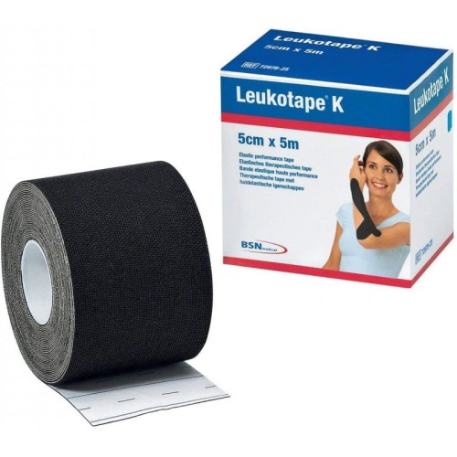 Bande adhésive Leukotape® K 5 cm x 5 M Noir