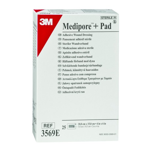 Pansement Medipore + PAD stérile 10 x 15 cm