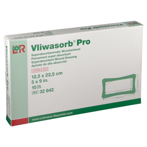 Pansement Vliwasorb Pro stérile 12,5 x 22,5 cm