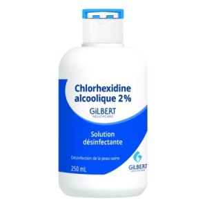 Alcool isopropylique - Chlorhexidine alcoolique 2% Flacon de 250ml