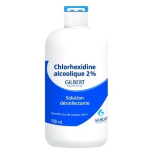 Alcool isopropylique - Chlorhexidine alcoolique 2% Flacon de 500ml