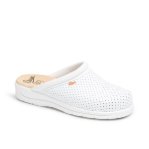 Chaussures et surchaussures - Sabot cuir perforé Pisa Correa Blanc T43