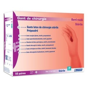 Gants - Gants Chirurgicaux Latex Poudrés Steriles Taille 6 Euromedis Medigrip