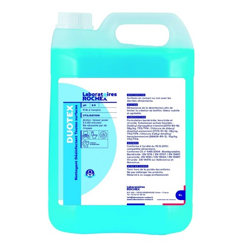 Spray Désinfectant Duotex Recharge de 5 L
