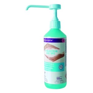 Hygiène et stérilisation - Gel hydroalcoolique Phago’Rub Gel SPS Cylindrique 500 ml + Pompe