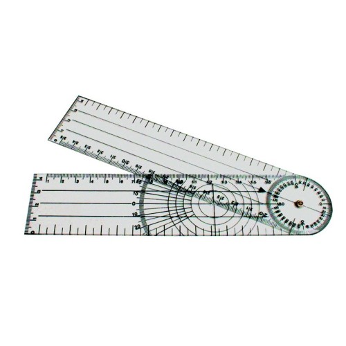 Goniomètre Plastique 202 x 45 x 1,5 mm