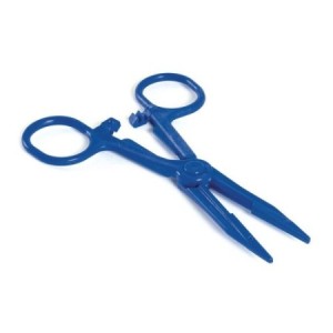Sutures et sets de soins - Pince Kocher stérile à usage unique Bleu 14,5 cm