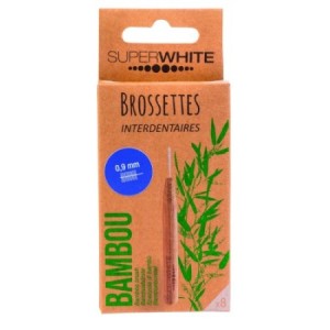 Cure-dents et brossettes - Brossette interdentaire en bambou X8 0,9 mm