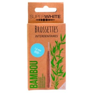 Cure-dents et brossettes - Brossette interdentaire en bambou X8 1,6 mm