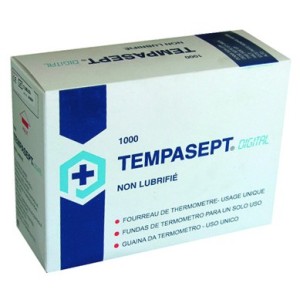 ECG - Tempasept Protège Thermomètre Electronique Non Lubrifié Usage Unique l. 15.5 cm x h. 8 cm x p. 21 cm