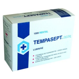 ECG - Tempasept Protège Thermomètre Electronique Lubrifié Usage Unique l. 15.5 cm x h. 8 cm x p. 21 cm