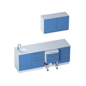 Mobiliers modulaires - Mobilier avec meuble haut pour cabinet médical SMART-UP Promotal