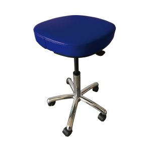 Tabourets - Tabouret d'examen médical à roulettes réglable avec dossier commande à la main