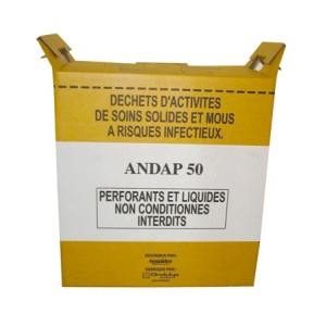 Collecteurs de déchets - Conteneur fût en carton renforcé Forme standard 50 L