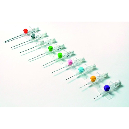 Cathéter Surflo-W Ailette + Site d’injection Jaune 0,74 x 19 mm